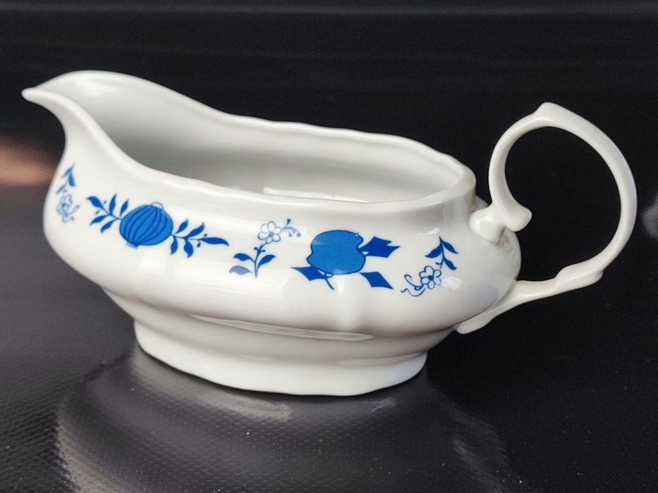 Piękna sosjerka porcelanowa wzór cebulowy