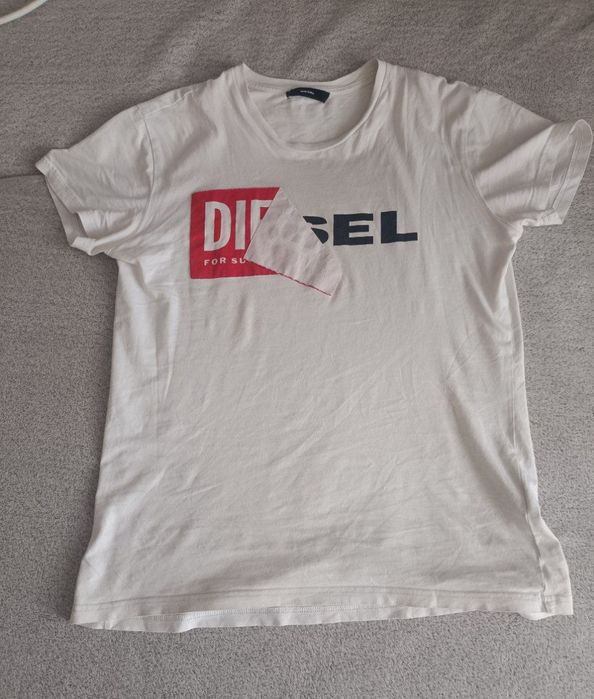 Футболка Diesel. Diesel sk8 y2k type archieve dril crop slim fit shirt