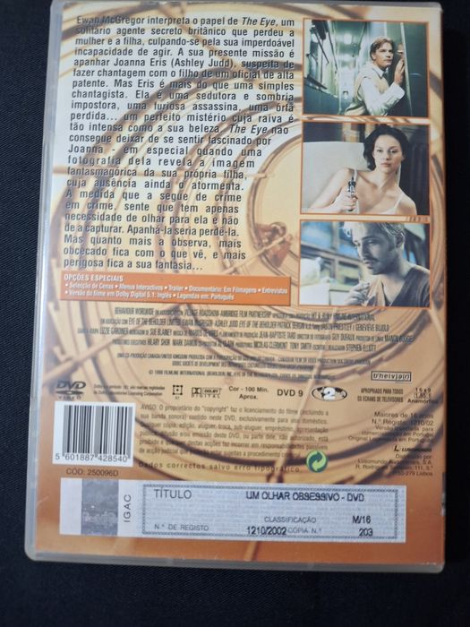 DVD Um Olhar obsessivo.