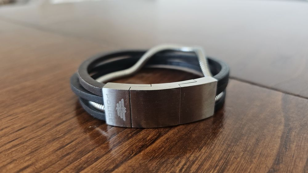 Pulseira Police Homem Original – Couro – Como Nova