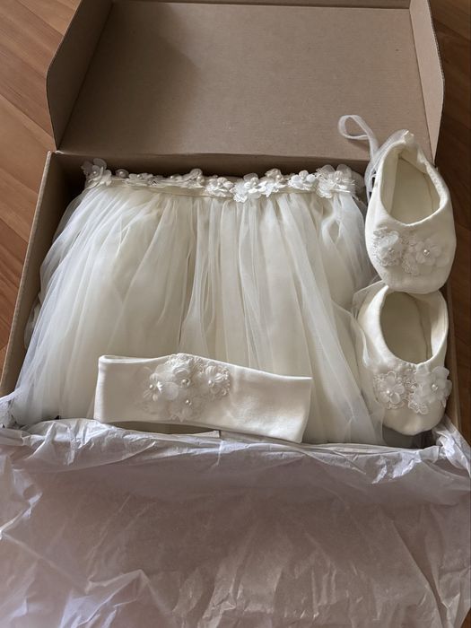 Сукня літня “Ніжність”, льон айворі, святкова сукня для дівчинки