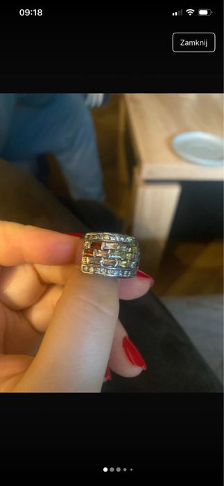 Pierścionek srebny rozmiar 17,3
