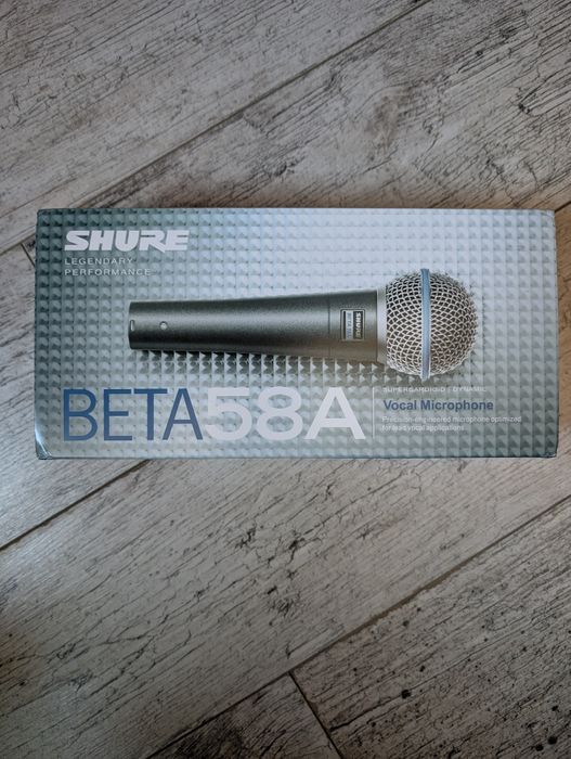 Shure Beta 58A – oryginalny mikrofon wokalny, stan bardzo dobry