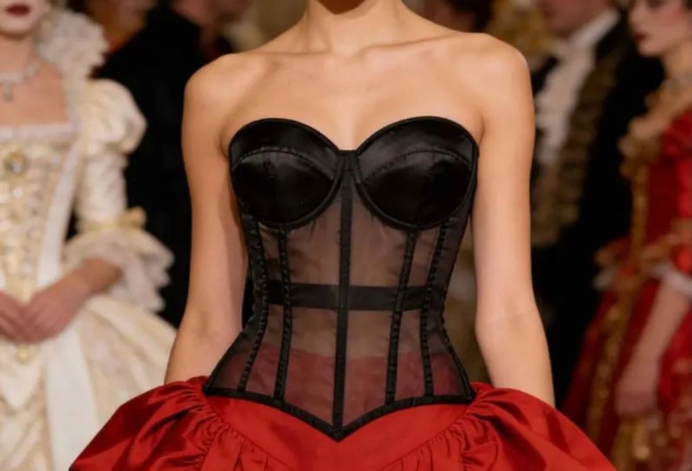 Новий корсет з прозорими вставками