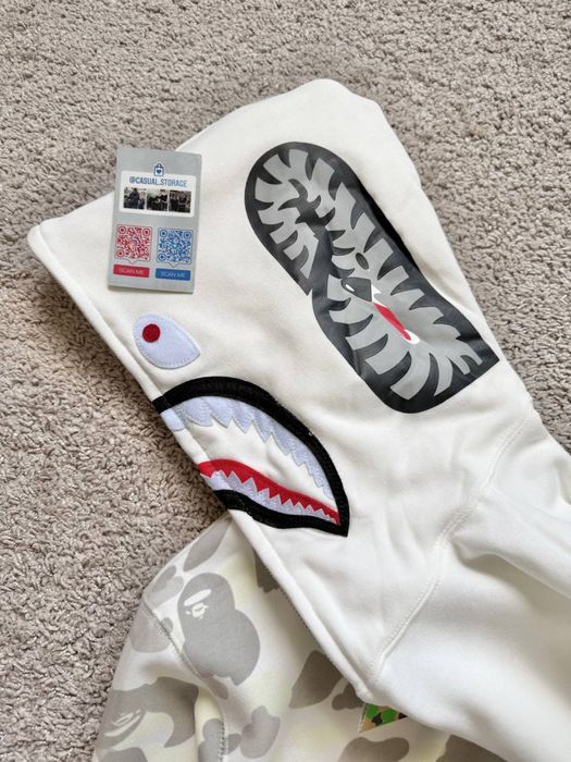 Зип худи Bape Shark фосфорное 2026