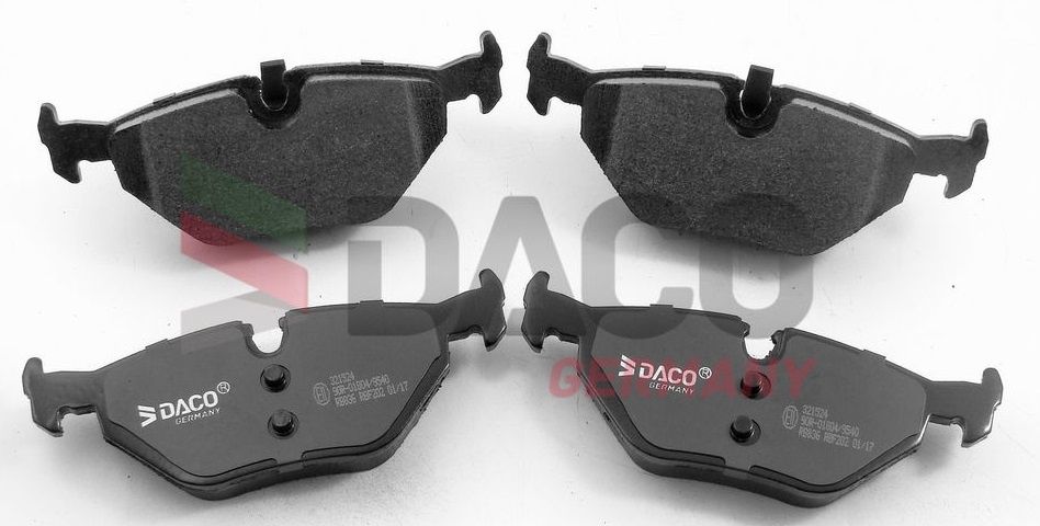 Tarcze + klocki tył BMW 3 E36 E46 pełne komplet