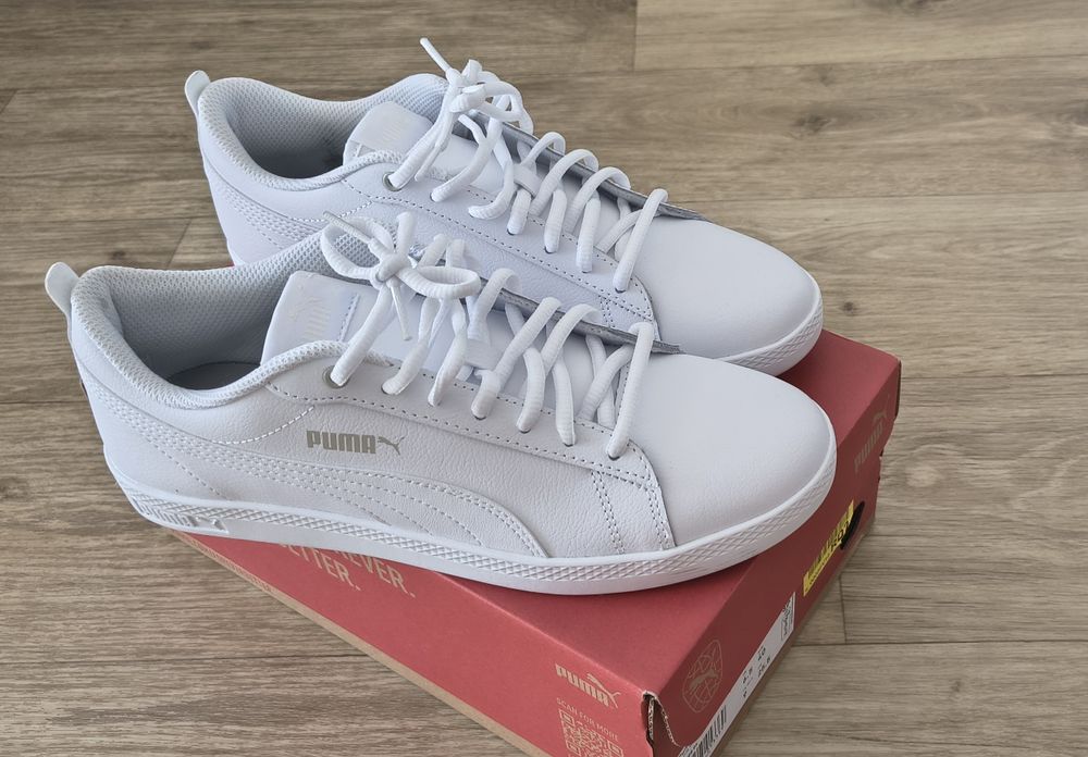 NOWE Puma Smash v2 białe 40 Zalando