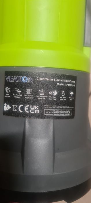 Pompa zanurzeniowa do czystej wody