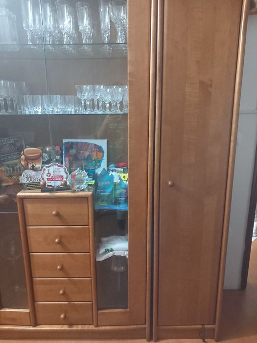 Conjunto de Sala, móveis cerejeira em excelente estado
