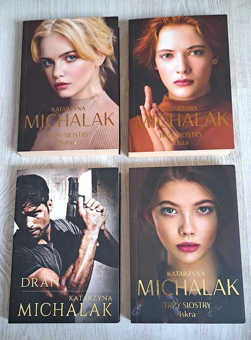 4x Katarzyna Michalak Trzy siostry Cisza + Iskra + Burza + Drań   BDB