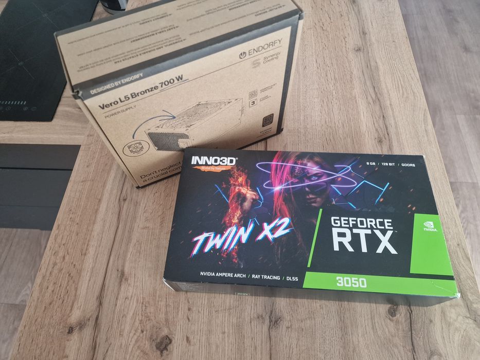 RTX 3050 8GB INNO3D + zasilacz ENDORFY Vero L5 700W