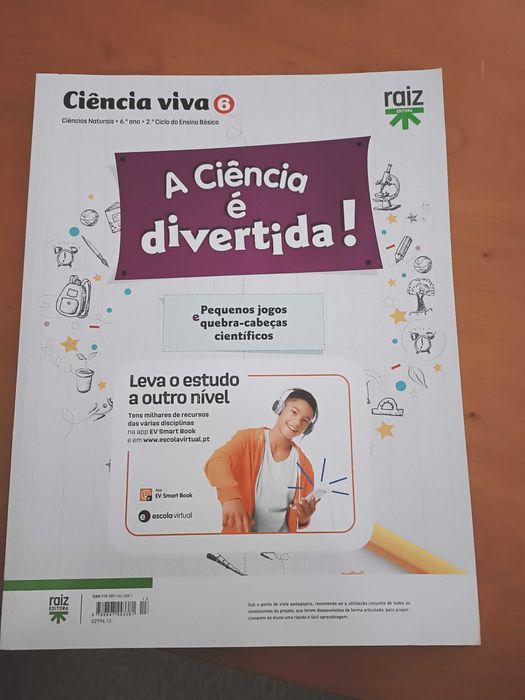 Caderno de actividades de Ciências 6ºano