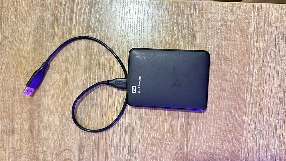 Зовнішній жорсткий диск WD Elements 1TB (1 ТБ) USB 3.0
