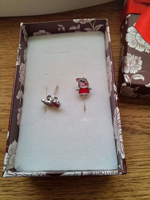 Kolczyki dla dziewczynki srebne