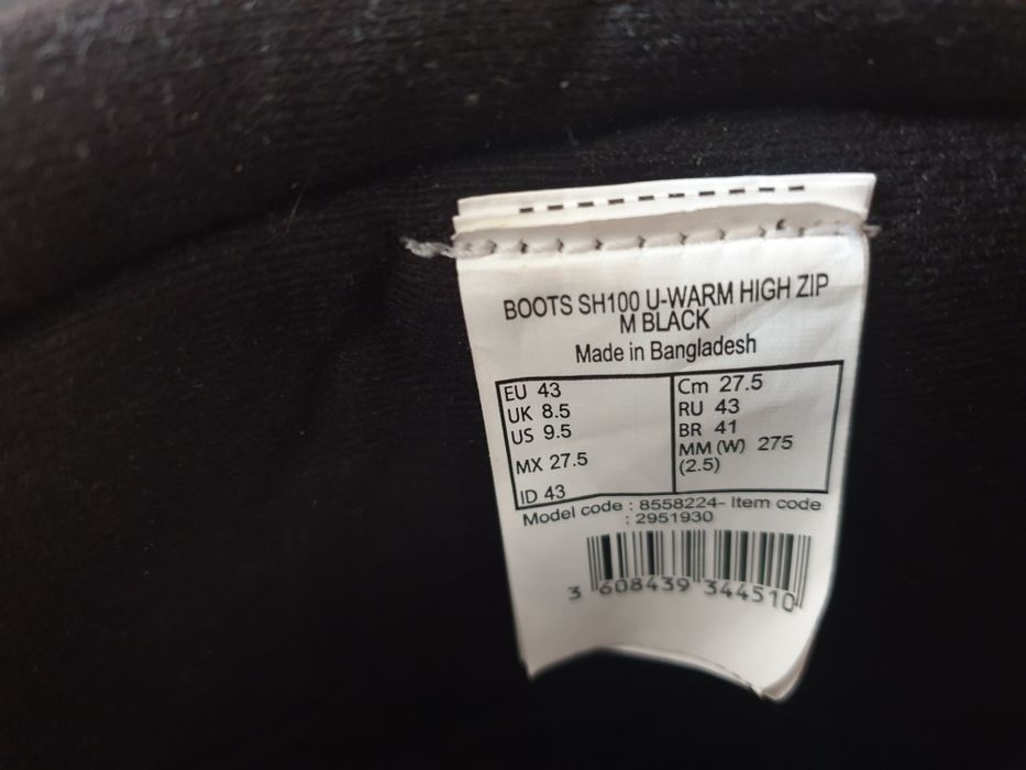 Śniegowce rozmiar 43 QUECHUA