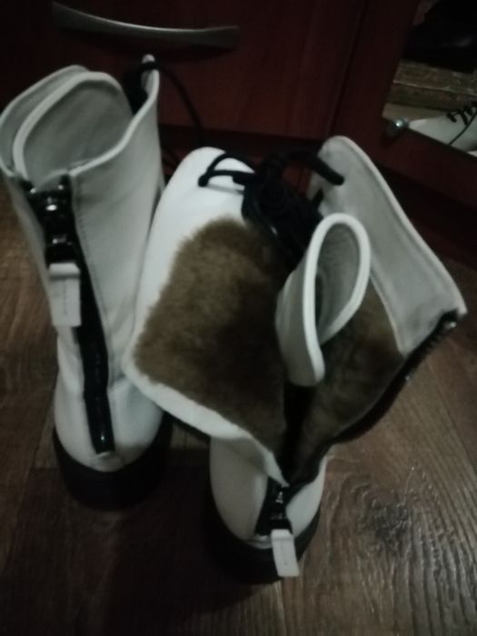 Ботинки кожаные, зимние