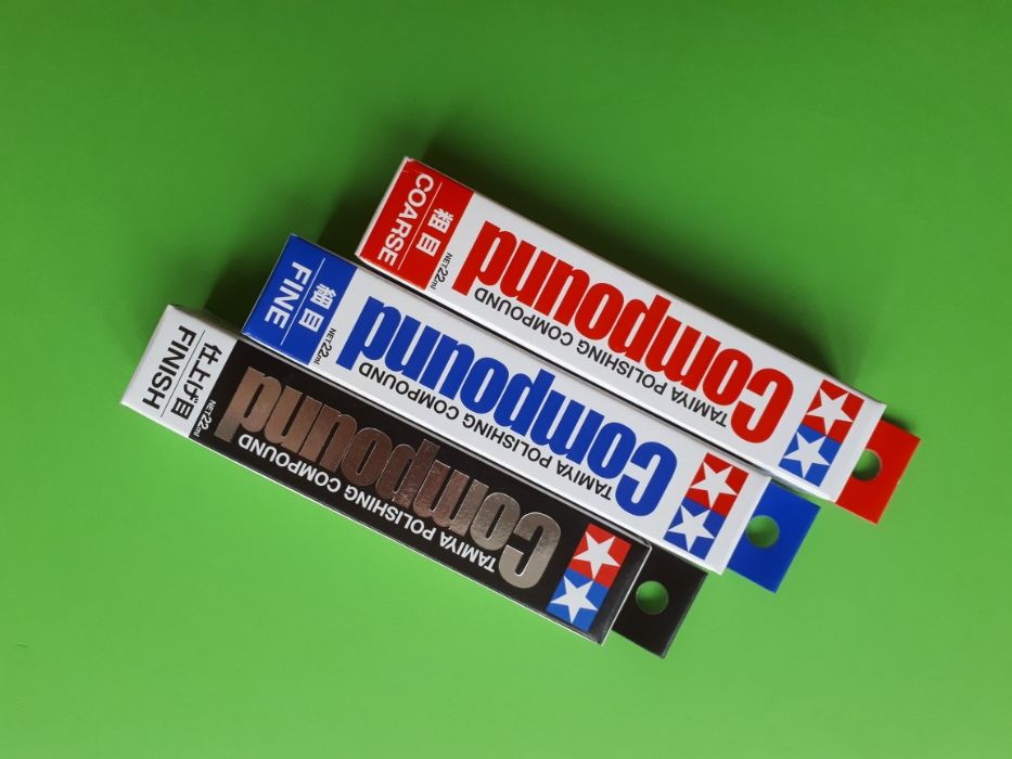 Материалы Tamiya для шлифования Polishing Compound / Lapping / Sponge