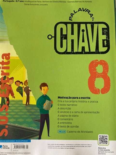 Palavra Chave 8, Língua Portuguesa 8 ºano - Dossiê do professor