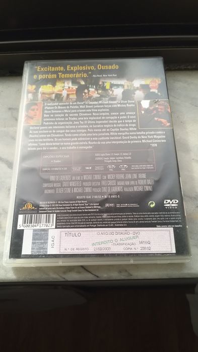 DVD O Ano do Dragão