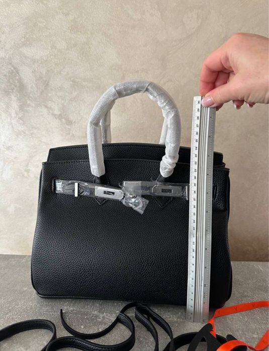 Жіноча Шкіряна  в стиле hermes birkin 30см.Epme