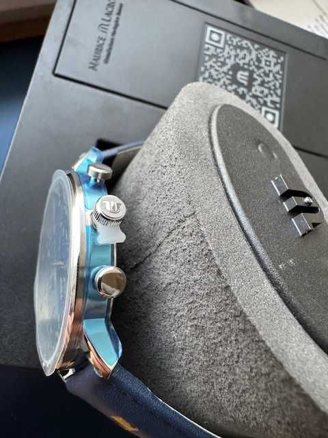 zegarek męski  Maurice Lacroix Eliros  granatowy-niebieski 40 mm