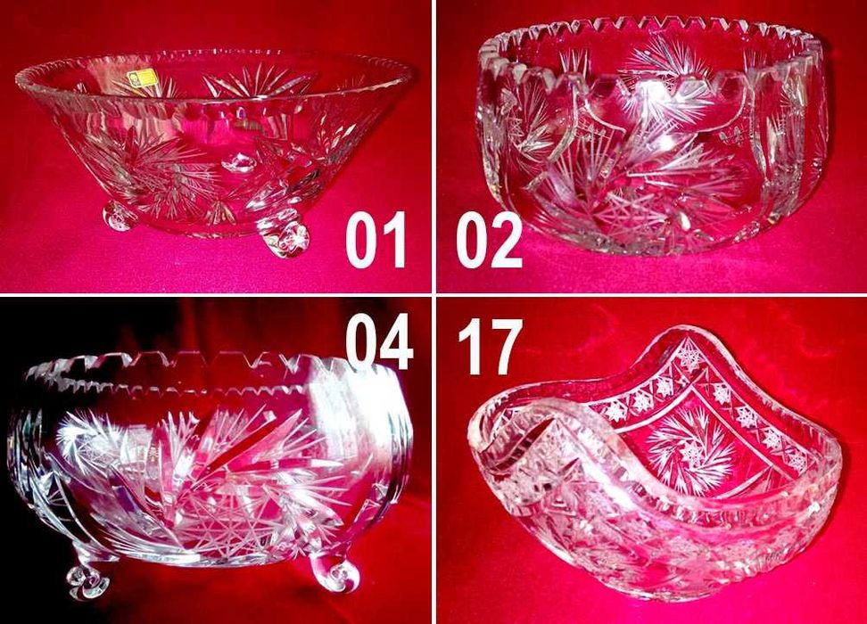 Хрусталь, ГДР(GDR), 70е, винтаж, новое, салатница, ваза, конфетница