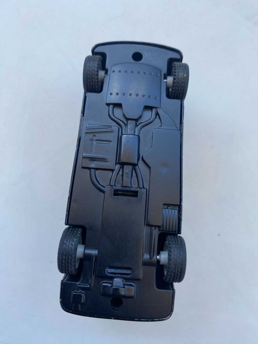 Miniatura de Carro Van em Metal - Preto e Amarelo - 10 cm