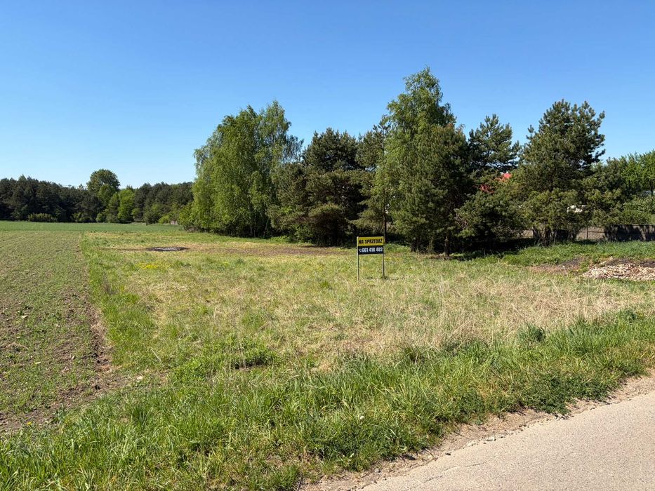Działka budowlana Kiełkowice ul. Łąki 1240 m² media, las, dojazd drogą asfaltową, Jura Krakowsko-Częstochowska, 5km od zamek Ogrodzniec - Więcej