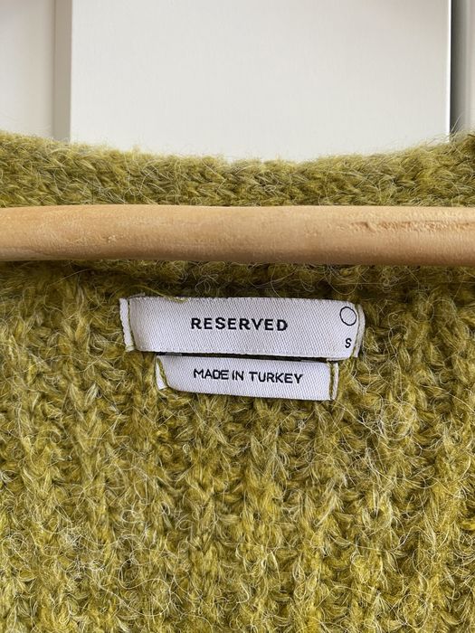 sweter zielony reserved S z deloktem v