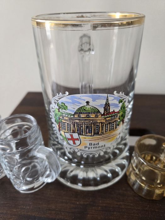 Kufel szklane pół litrowe