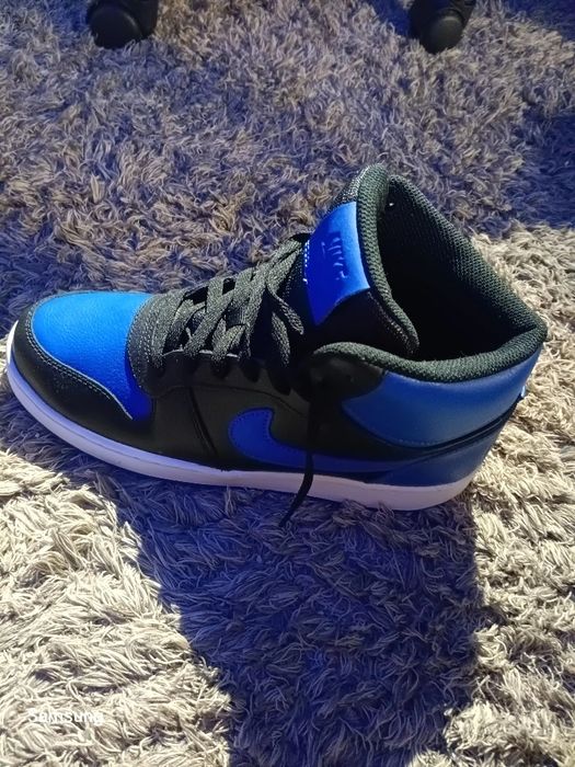 Tenis nike ebernon mid azul e preto 42.5/43
