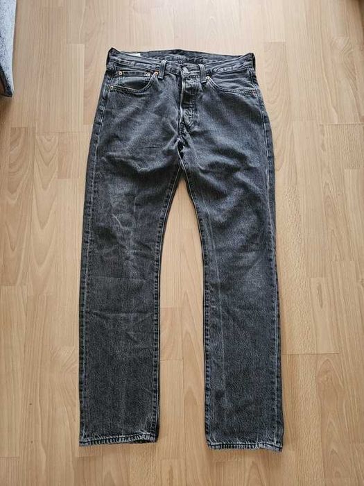Spodnie jeansowe Levi's 501 W31 L32 szare