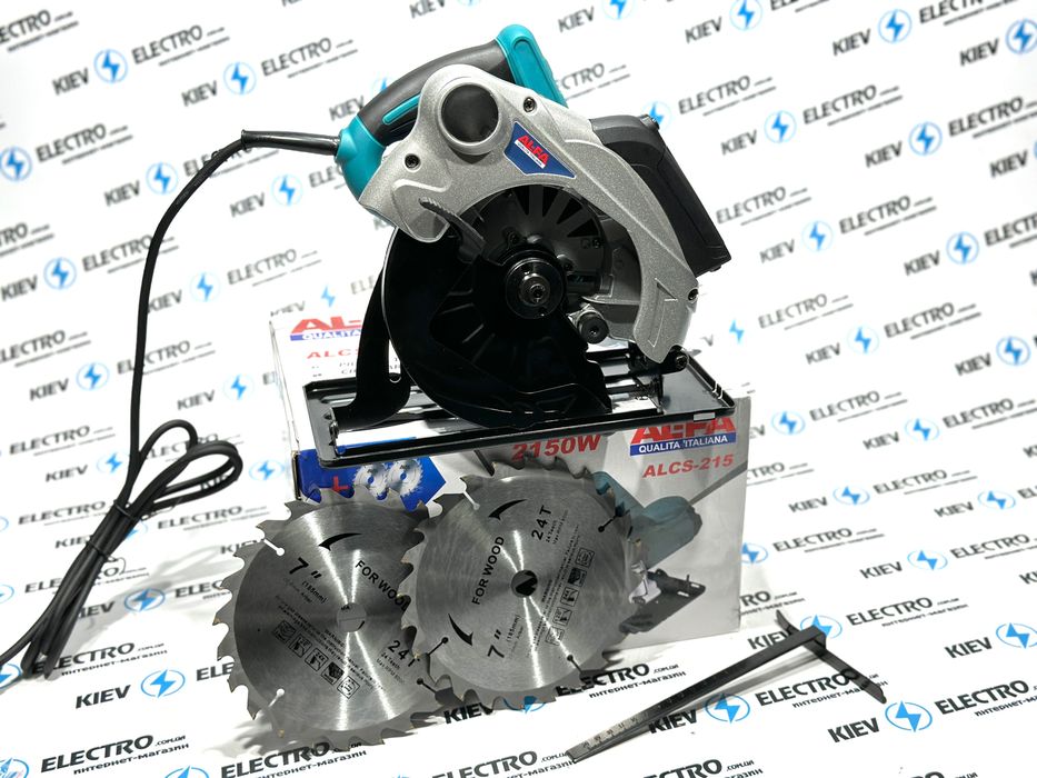 Пила дисковая циркулярная AL-FA ALCS-215 (2 диска;2150w;Лазер)