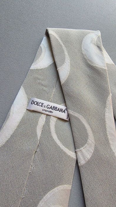 krawat jedwabny DOLCE & GABBANA retro