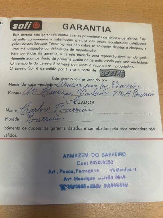 Carreto Sofi C2 Novo