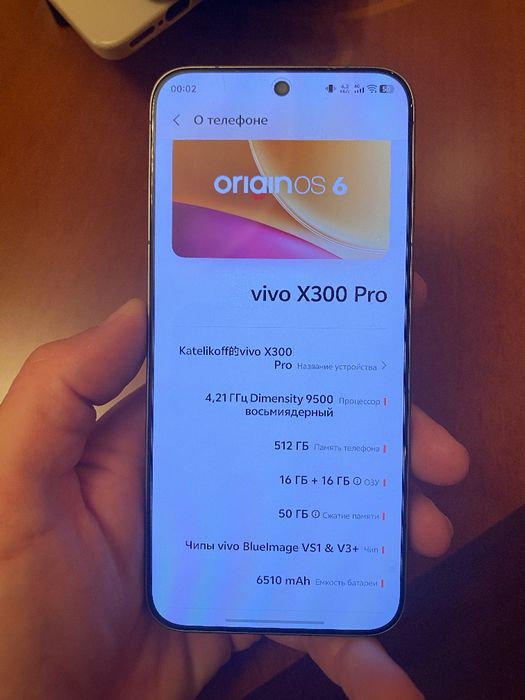 Смартфон Vivo X300 Pro 16/512GB Dune Brown