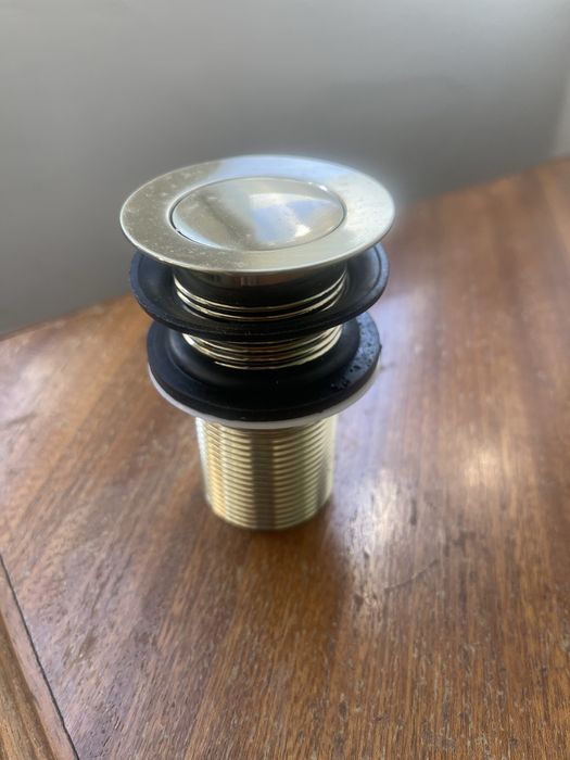 Valvulas de lavatorio de click em latão envelhecido