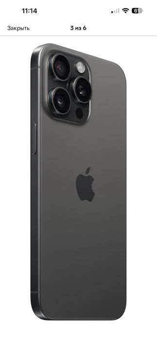 Мобильный телефон Apple iPhone 15 Pro Max 256GB Black Titanium