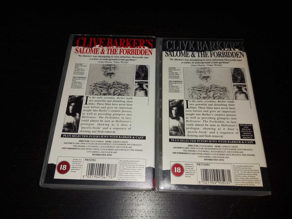 Clive Barker's Salome & The Forbidden - 2 VHS