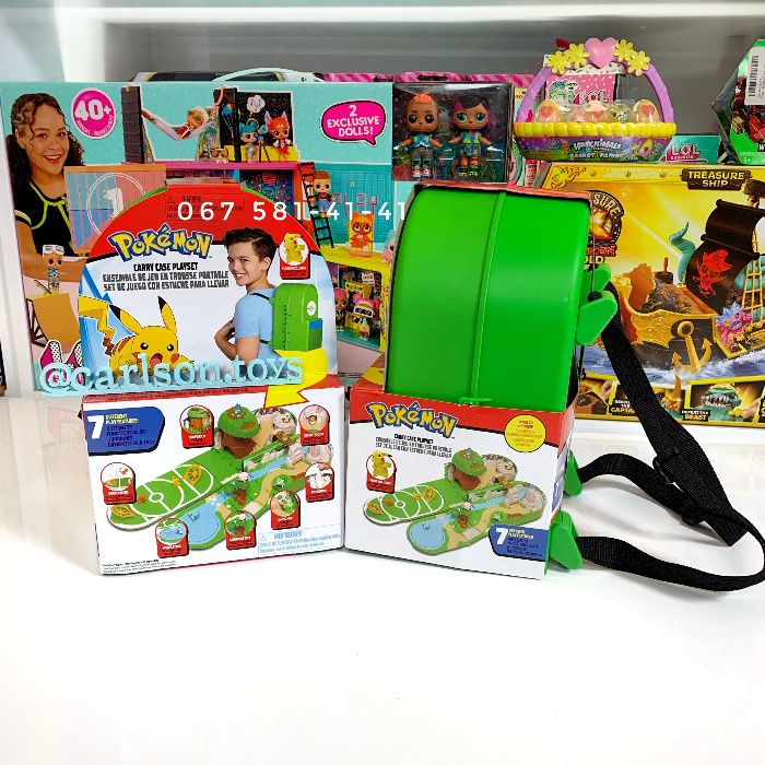 Игровой набор с Пикачу Покемоны, Pokemon Carry Case Playset рюкзак