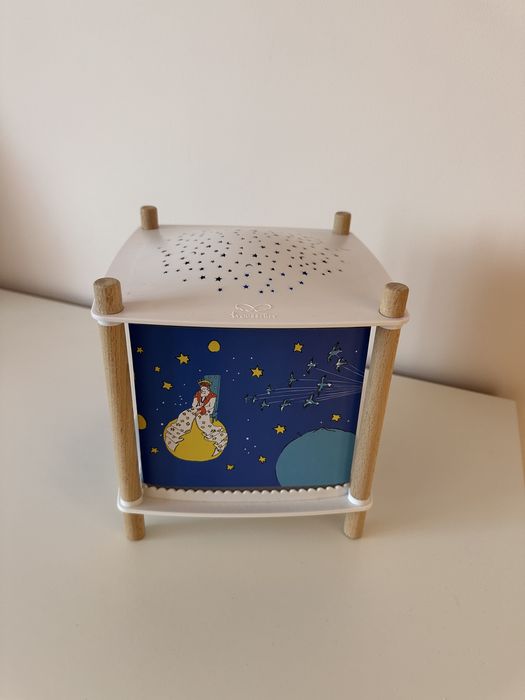 Candeeiro projetor noturno de bebé com música