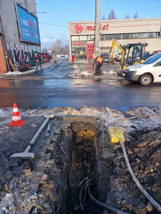 Przyłącza wod-kan przeciski wbijanie rur stalowych