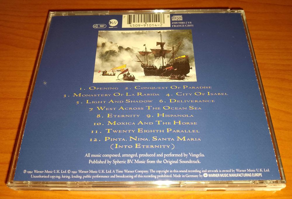 CD Vangelis - 1492