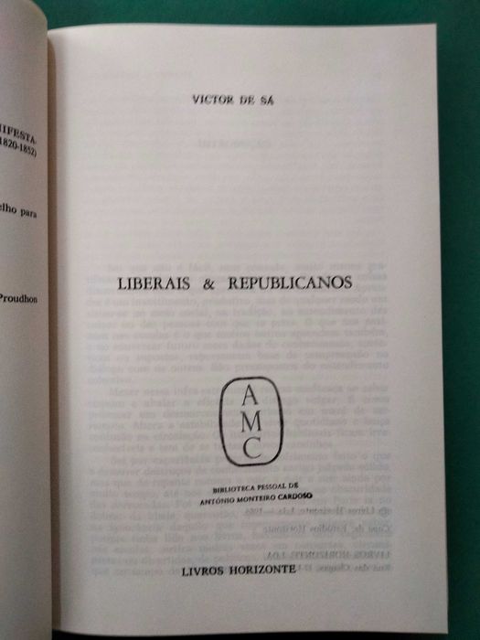 Liberais & Republicanos - Victor de Sá