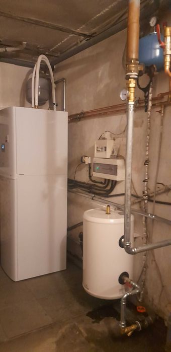 Montaż pompy ciepła Vaillant lub Saunier Duval - kompletna kotłownia