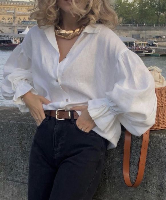 блуза/сорочка тканина льон