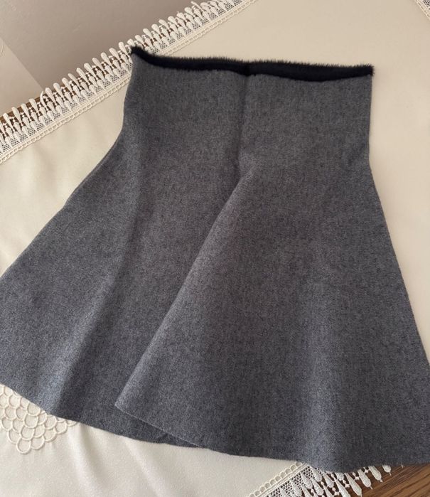 Спідниця Zara сіра міні S