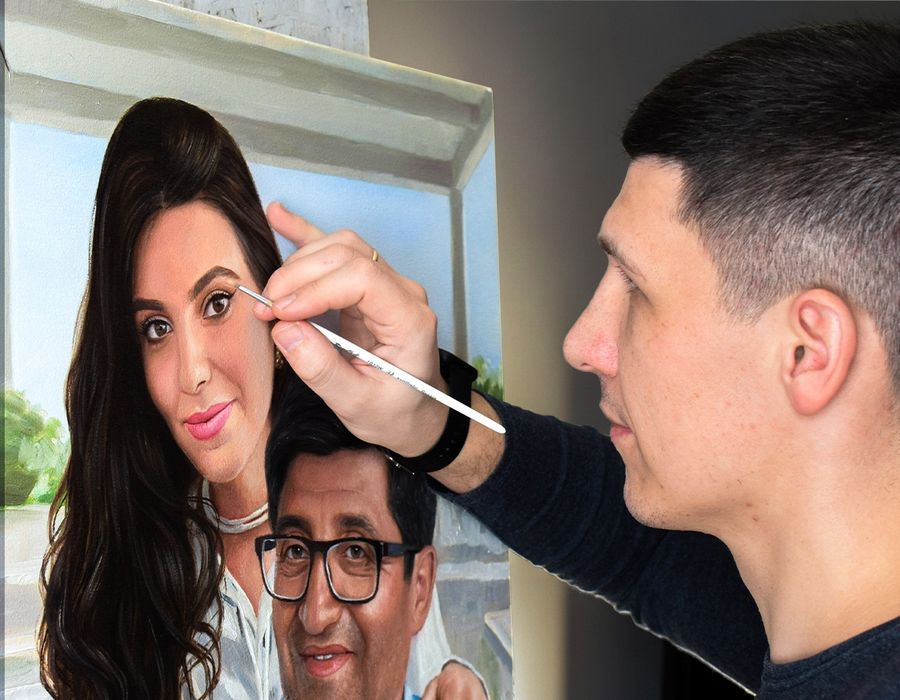 Замовити портрет з фото, пише професійний художник