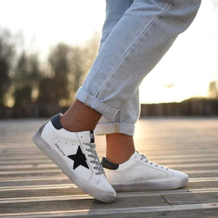 Sapatilhas brancas em pele, unisexo