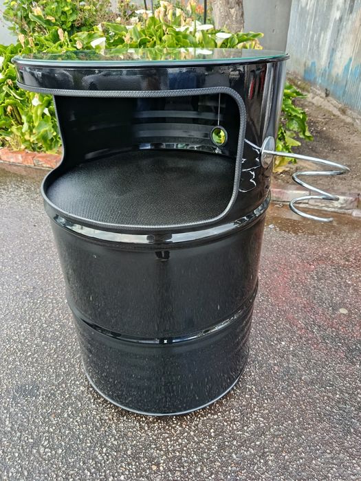Bidão Móvel Apoio Barbeiro/Cabeleireiro